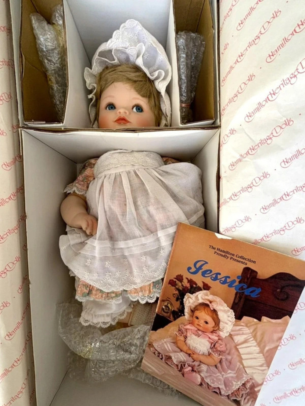 Hamilton Heritage Dolls Jessica Porcelain Doll 1989 Connie Walser Derek